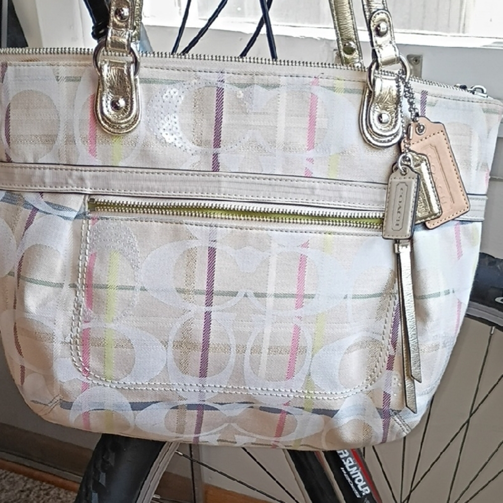 Coach Multicolor Signature Tote Bag - Picture 3 of 13